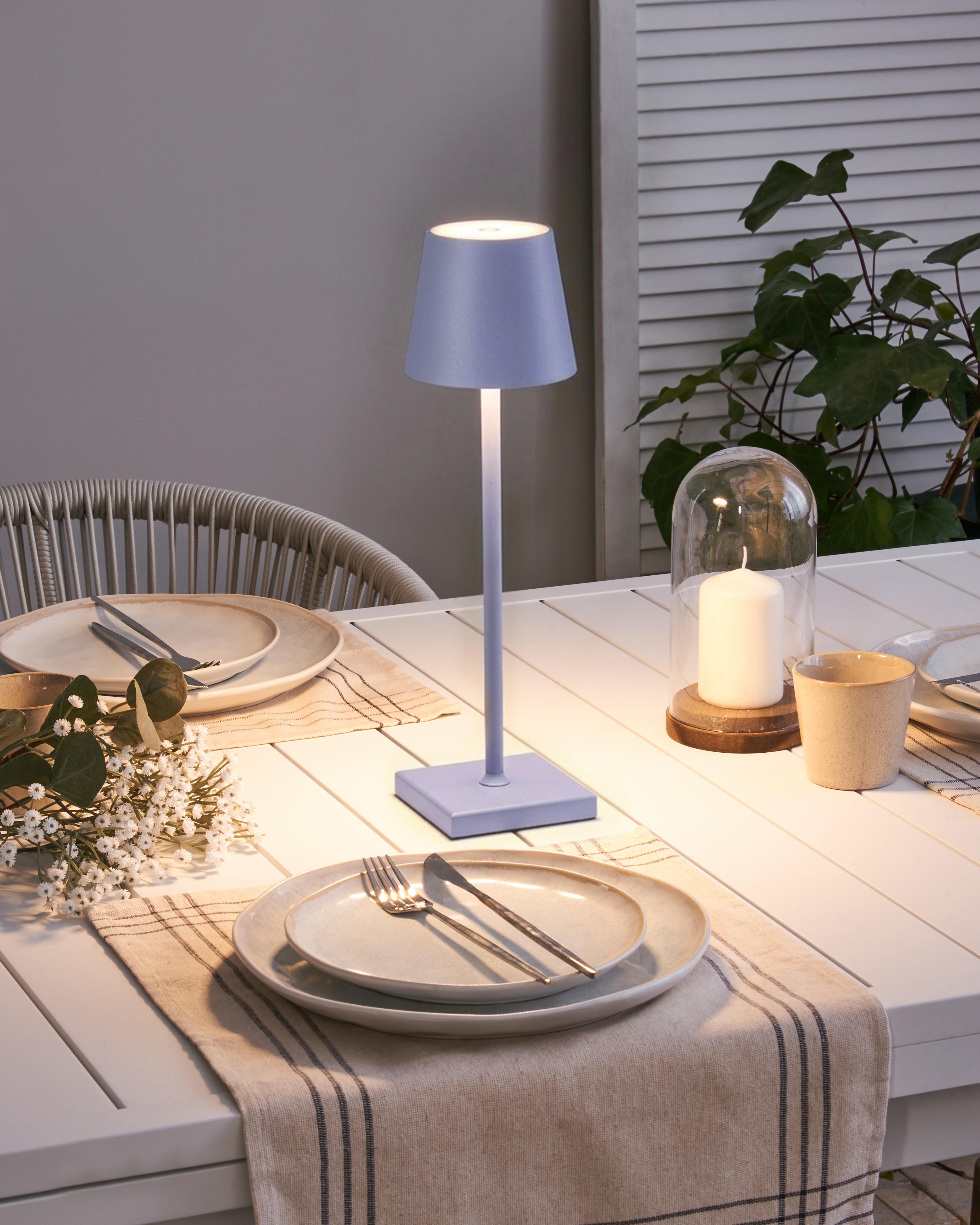 LED draadloze tafellamp BACEIRO Metaal Lichtviolet