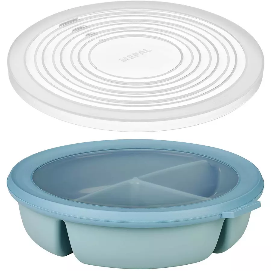 Mepal Bento Bowl mit Mikrowellendeckel Cirqula 250 + 250 + 500 ml hellgrün