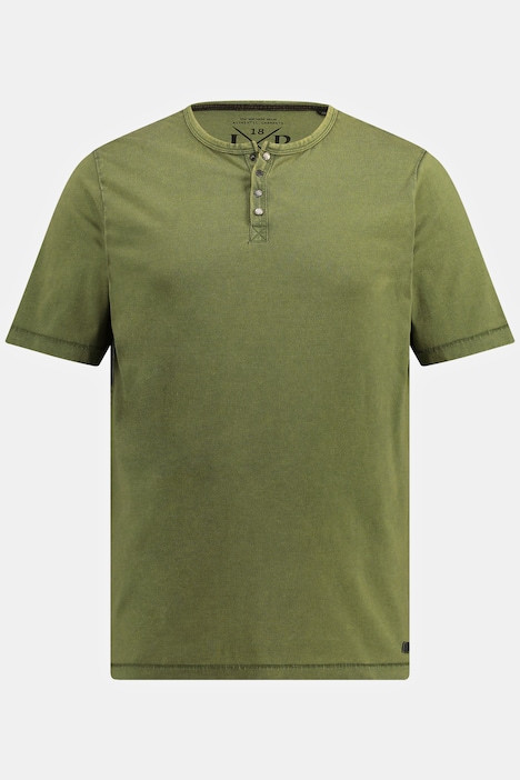 Henley, Halbarm, CoolDyed-Look, Rundhals, bis 8 XL