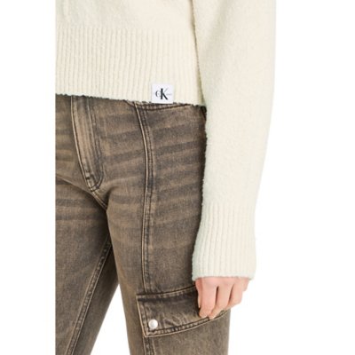 Sweatshirt femme Boucle High Neck CALVIN KLEIN