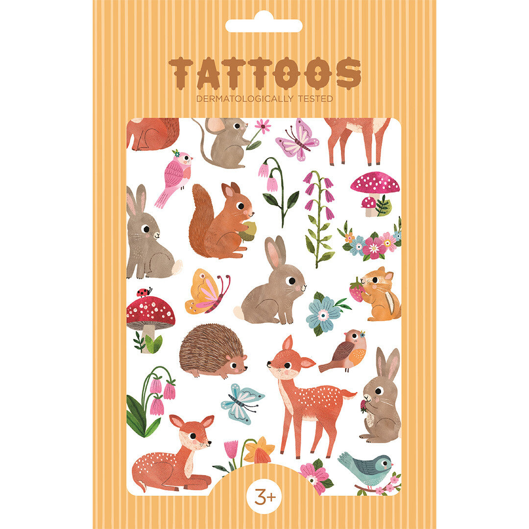 Petit monkey tattoos woodland friends