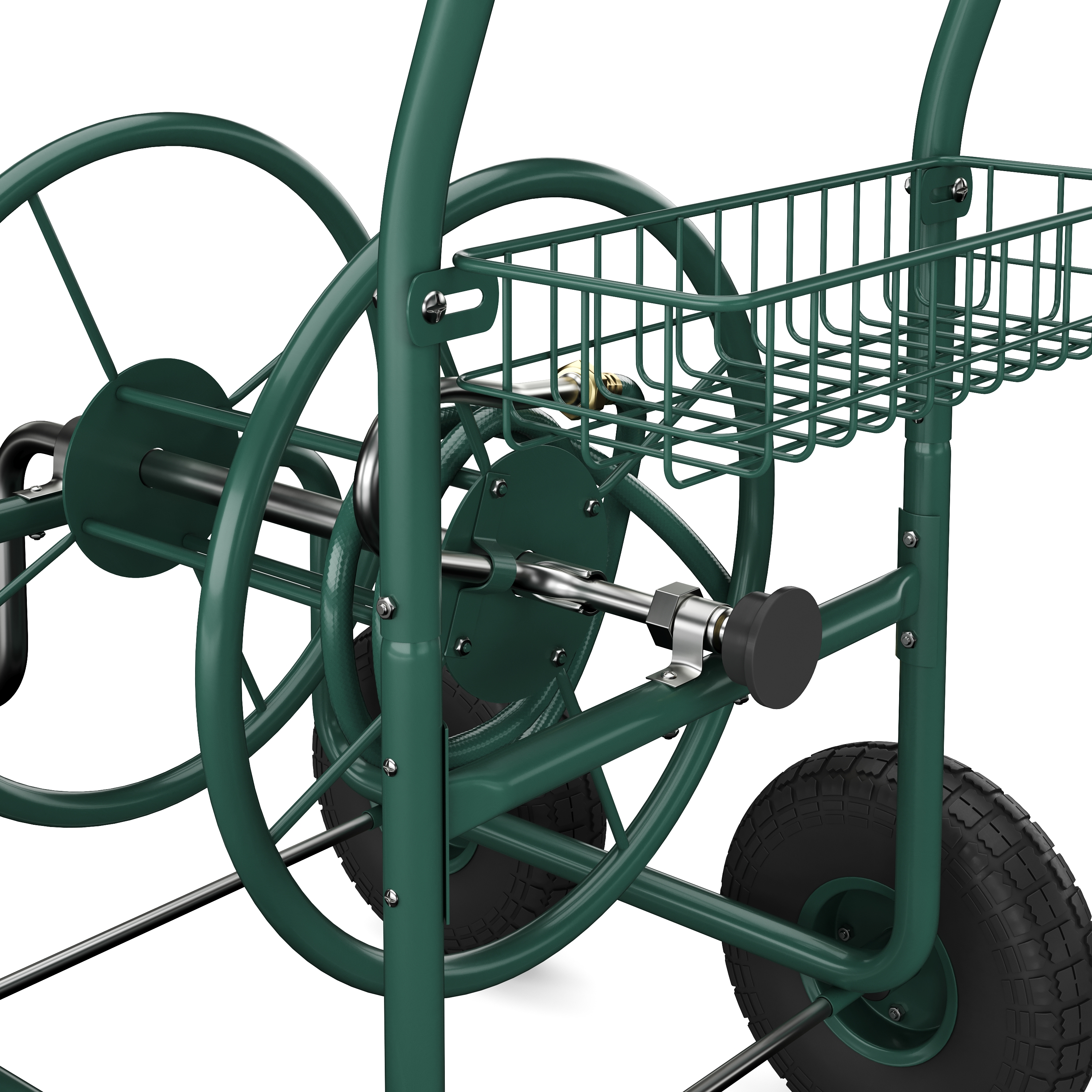 Schlauchwagen Stahl grün