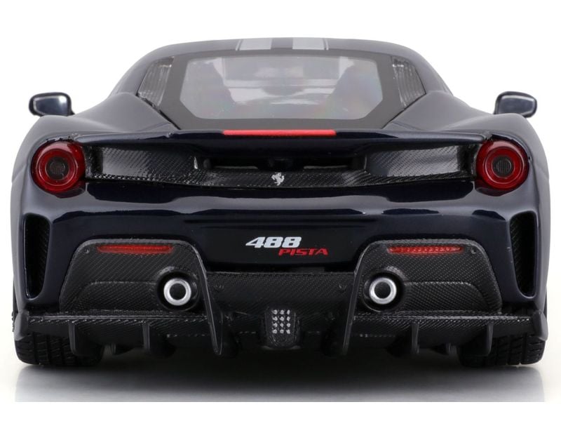 BBurago Ferrari R&P 488 Pista Schwarz 1:24 Sammlermodell im Massstab 1:24