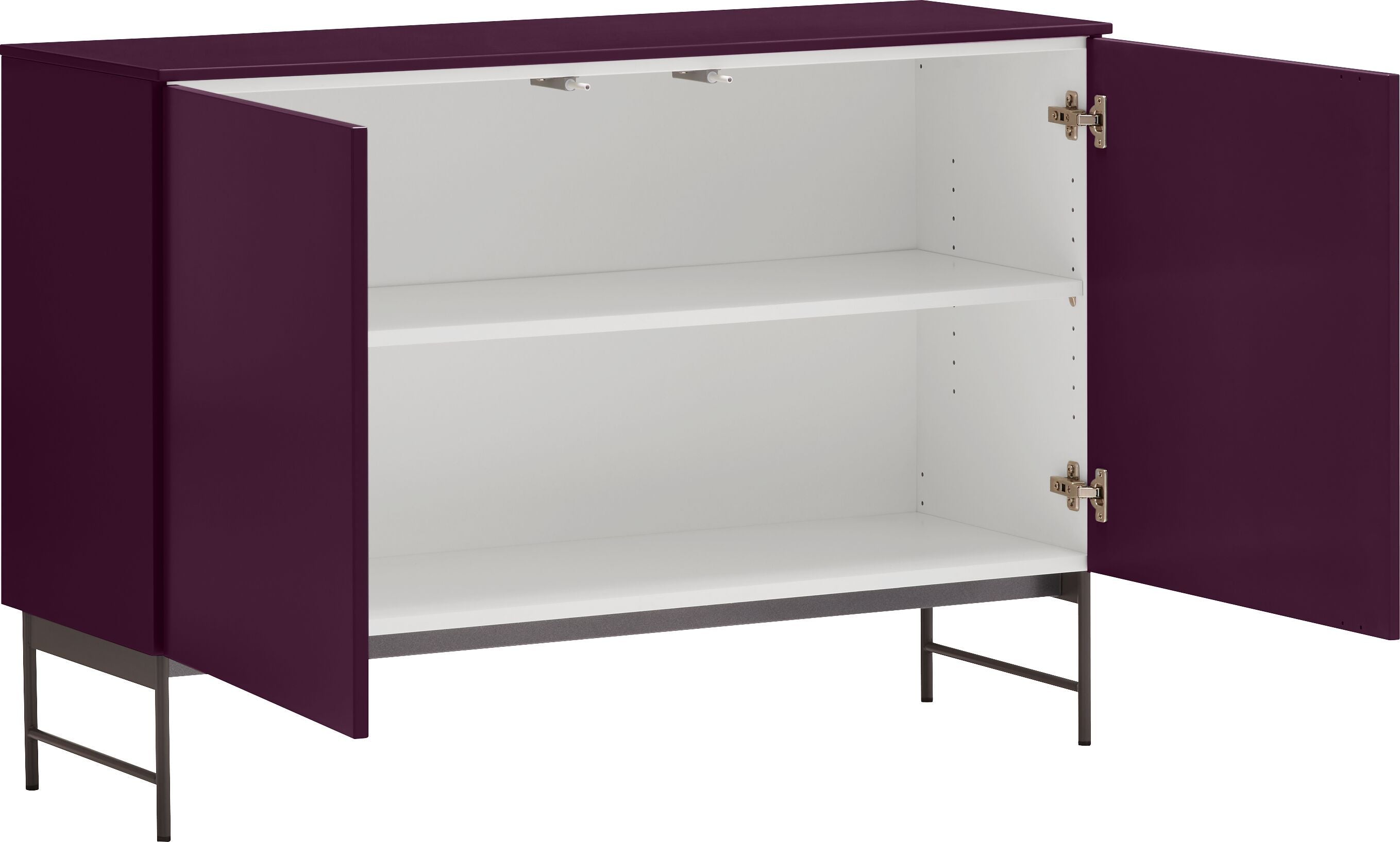 TILL Sideboard - Aubergine / B: 112.0 cm x T: 41.0 cm x H: 78.3 cm