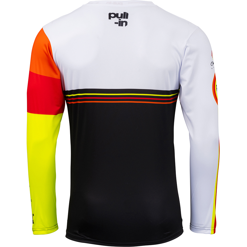 pull-in - Maillot Race - 2023 Noir / Blanc / Rouge / Jaune