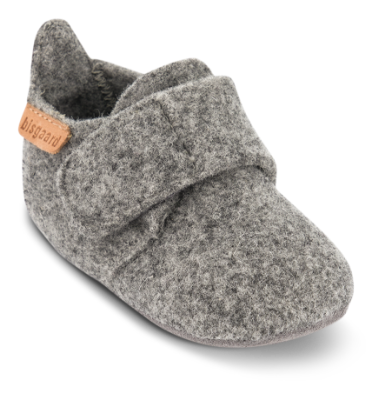 Bisgaard Baby Wool Hjemmesko Grå 11200999