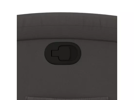 Fauteuil inclinable gris cuir véritable