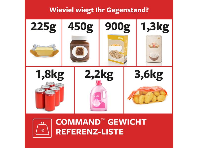Command Klebehaken Besenhalter 1.8 kg, Weiss Halterung für die Küche und Reduit