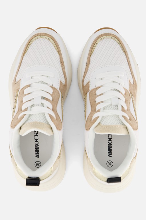 Ann Rocks Sneakers wit Synthetisch