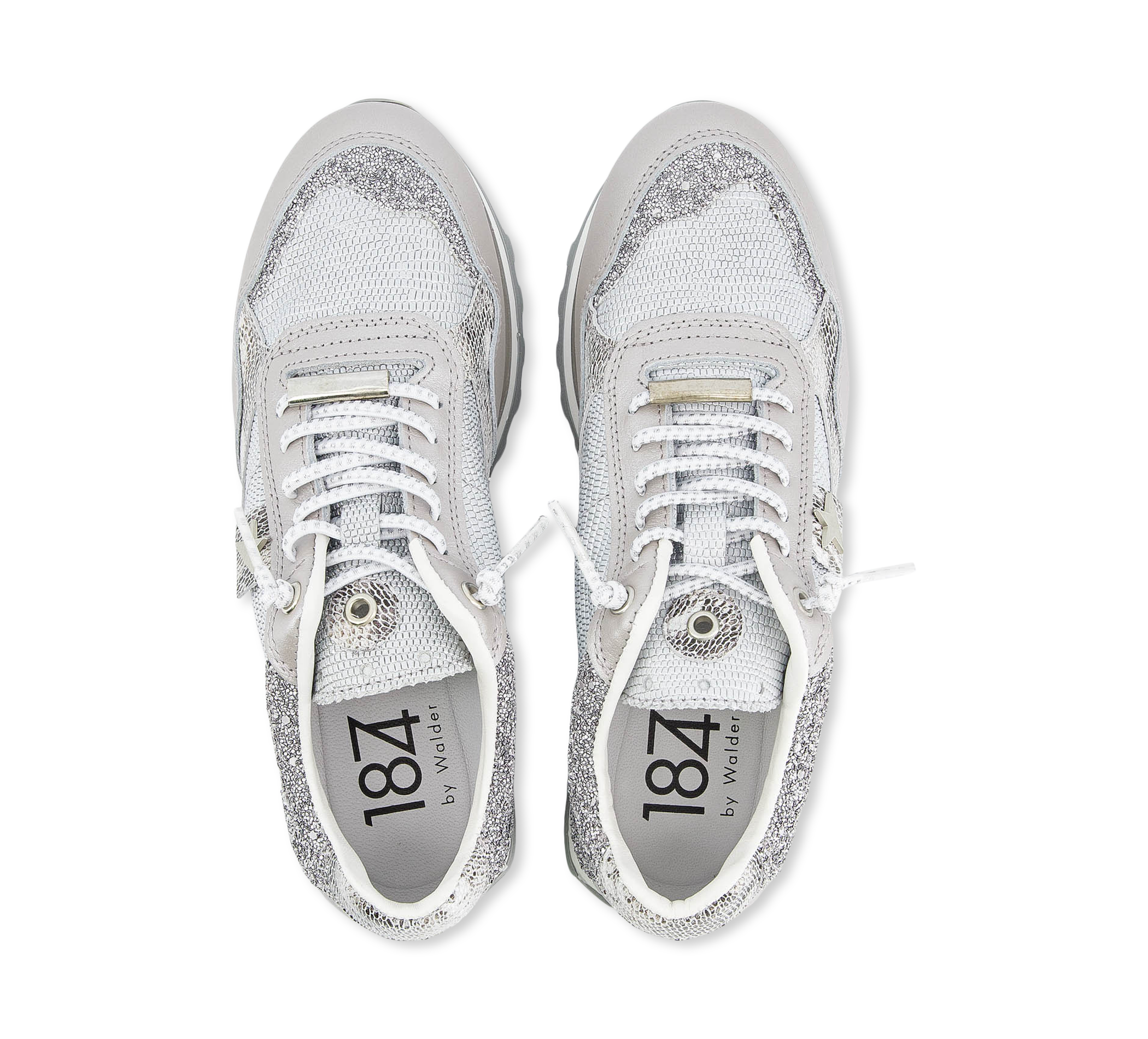 1874 by Walder Sneaker low silber