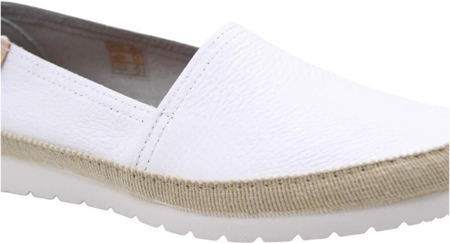 VERBENAS Espadrilles Dames Noa Maat: 42 Materiaal: Leer Kleur: Wit