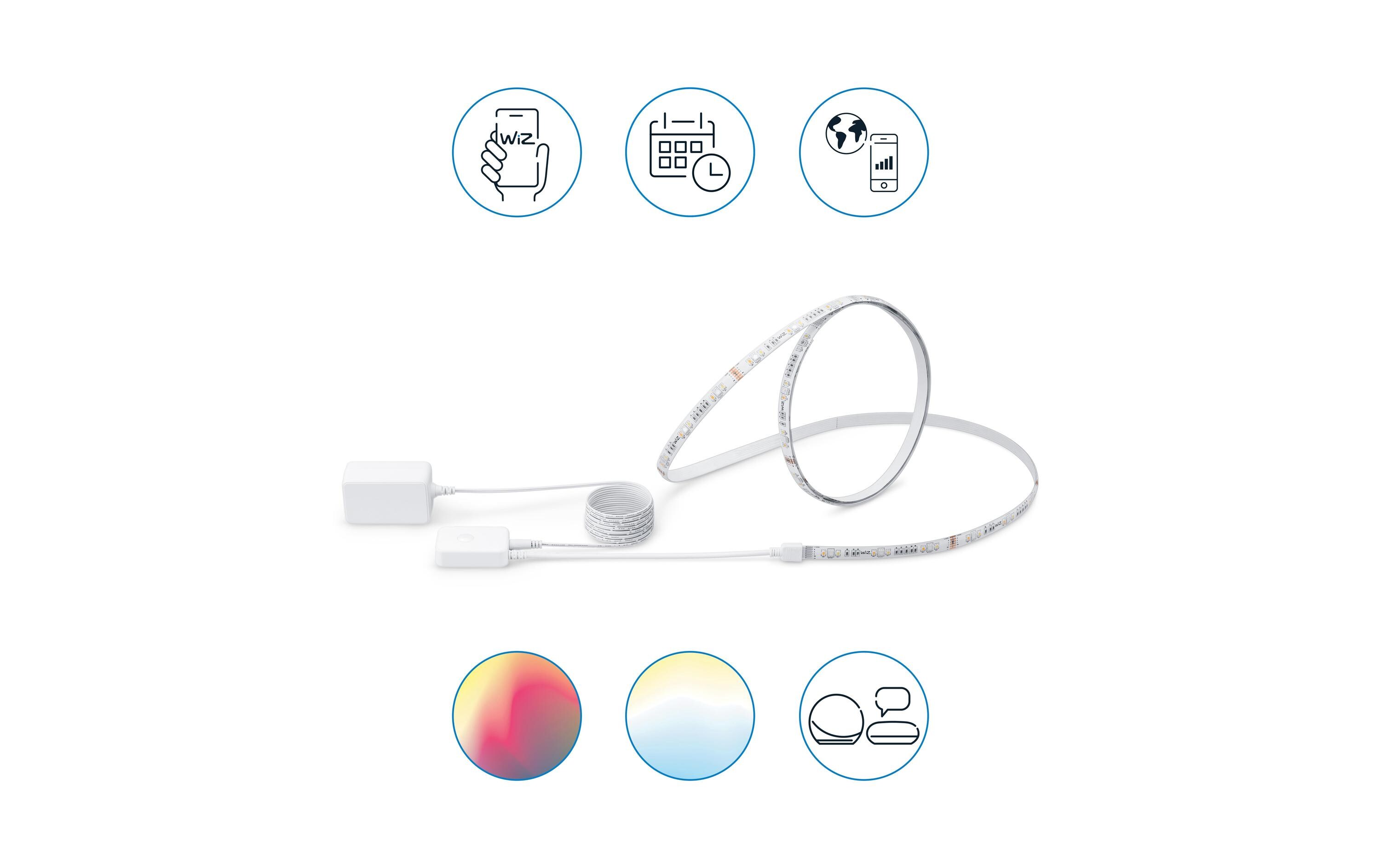 LED Stripe 20W 2m Tunable White & Color EinzelpackSmartes Leuchtmittel, steuerbar über Bluetooth, Matter, WLAN