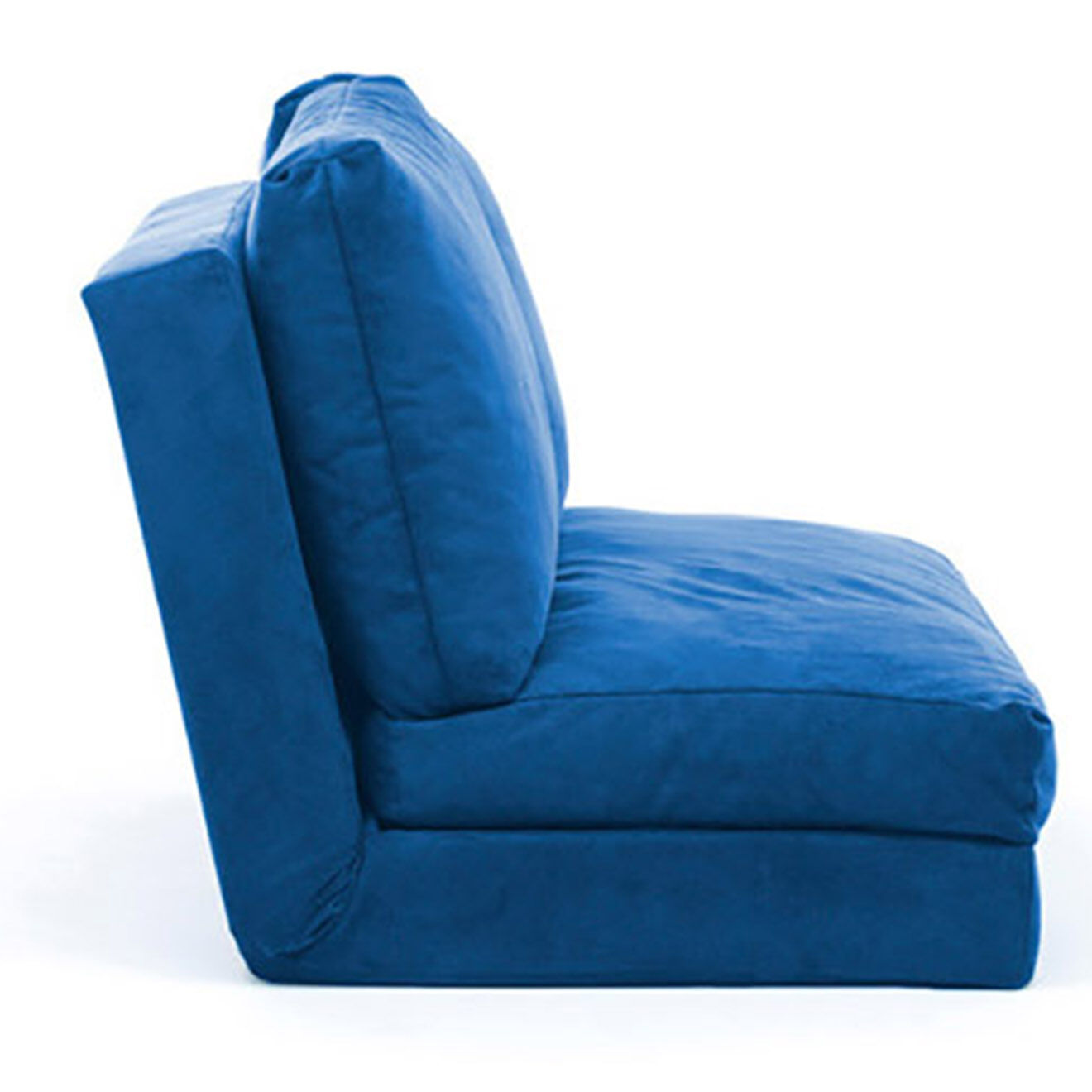 Homitis Banquette Convertible 2 places Taida bleue - 120x68x26 cm