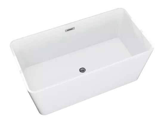 Baignoire îlot rectangulaire - 208 L - 150 x 75 x 55 cm - Blanche - Acrylique - SPICARA