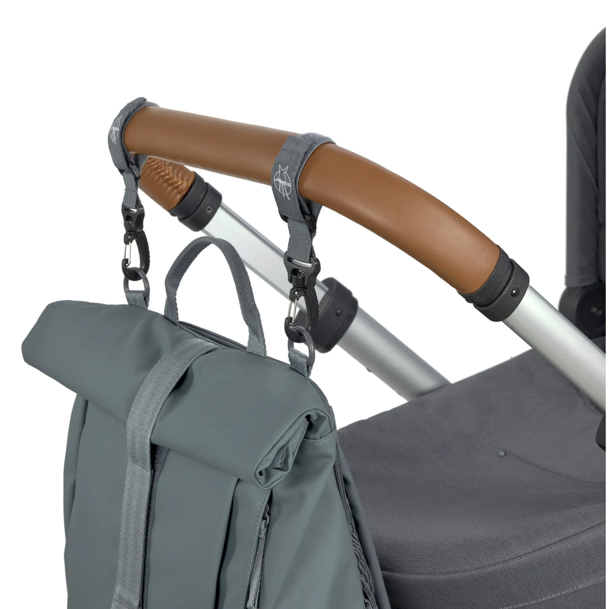 Lassig Sac à Couches à Dos Rolltop - Anthracite