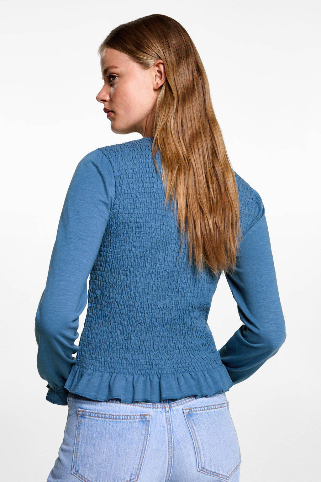 MANGO TEEN top middenblauw