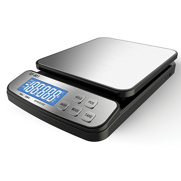 Pèse lettres et colis électronique LB OFFICE 30kg coloris noir/gris argenté