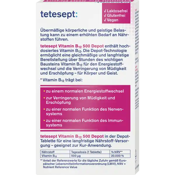 Vitamin B12 500 Depot Mini-Tabletten