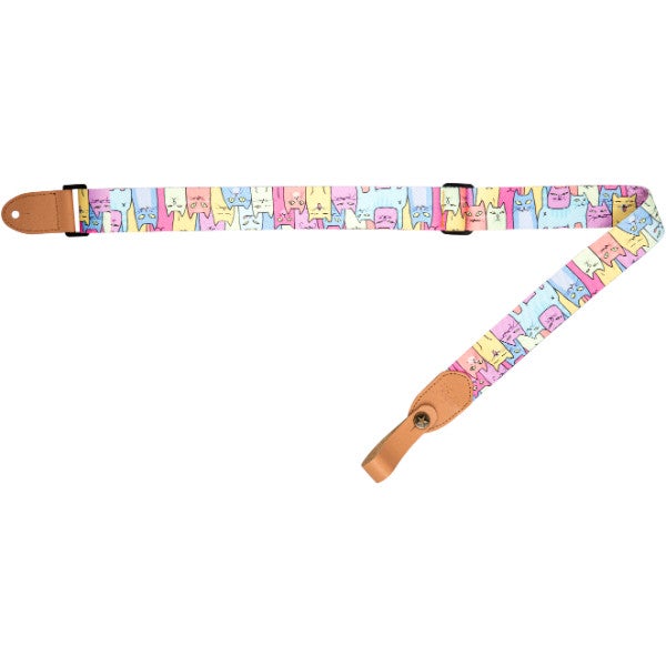 Flight S35 Polyester Ukulele Strap Kitty draagband voor ukelele