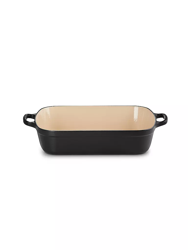 LE CREUSET Gusseisen-Bratreine eckig 33cm SIGNATURE Schwarz schwarz