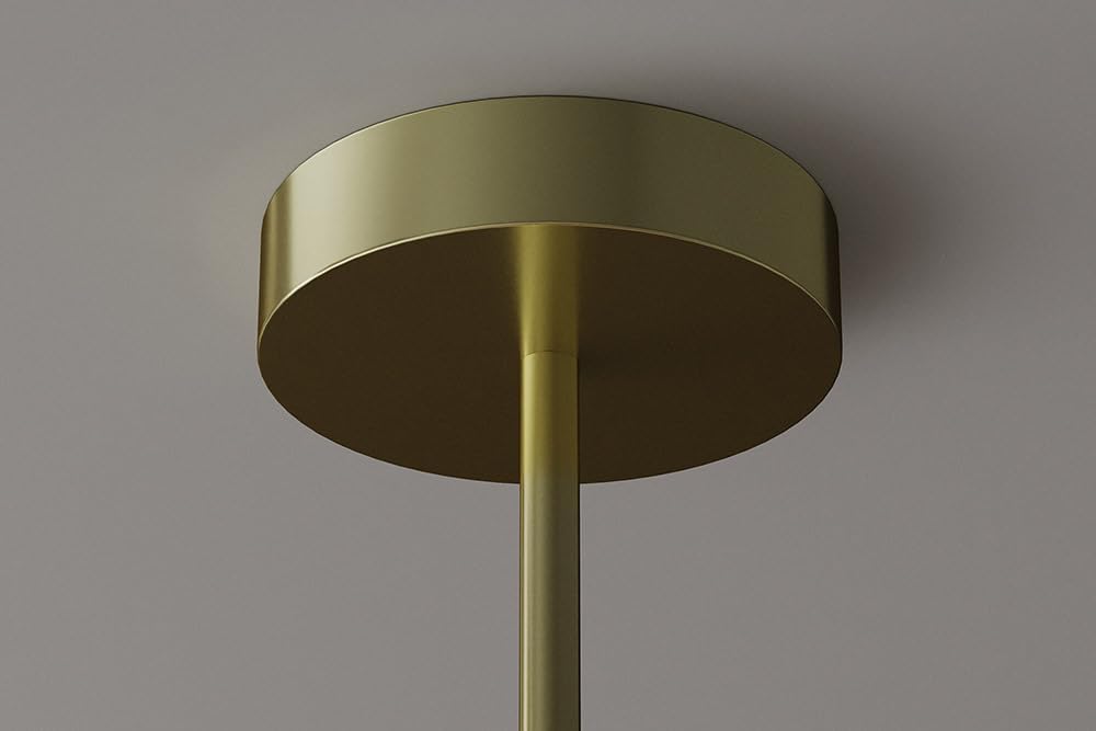 invicta INTERIOR Design Hängelampe Liquid Diamond - 100cm - Gold - Deckenlampe aus Glas & Stahl, fünf Kugelleuchten