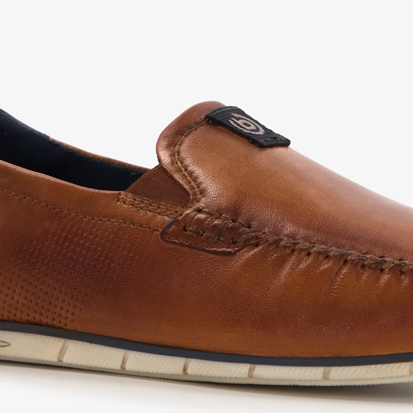 Bugatti Chelsey leren heren instappers cognac