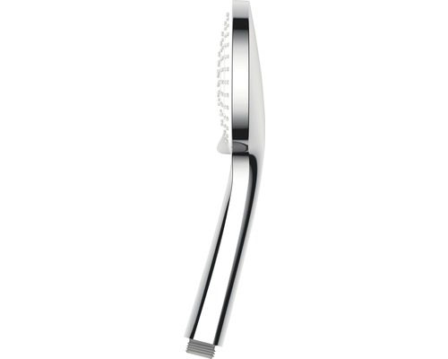AVITAL Jausa ronde doucheset, massief siliconen, chroom/wit, douchestang lengte 80 cm