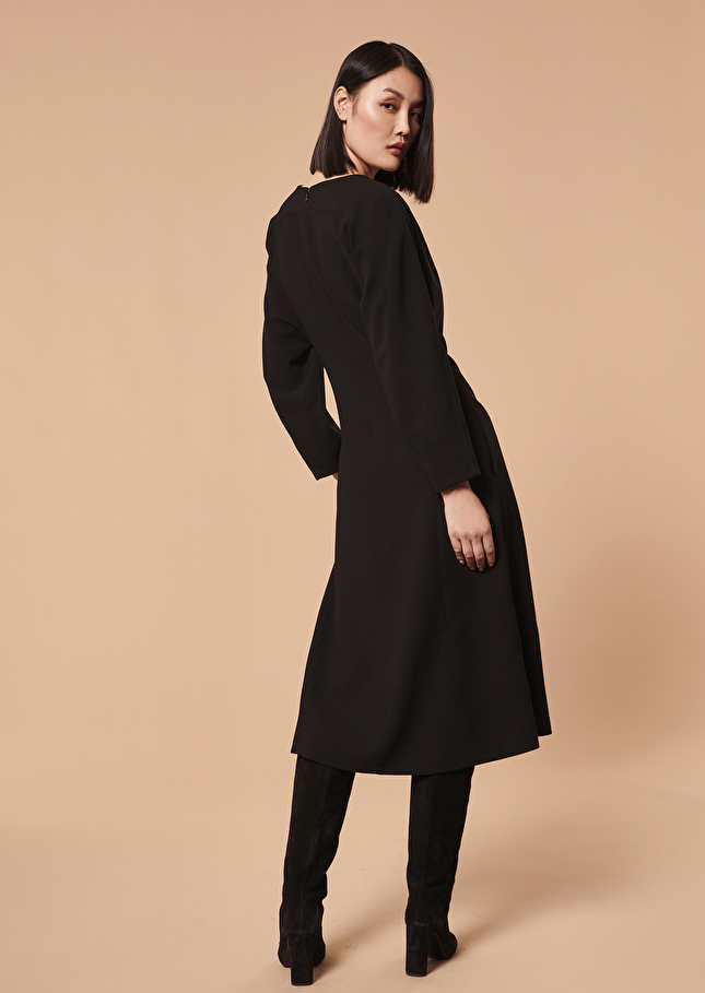 Robe Rexienoire en crêpe
