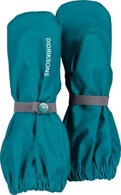 Didriksons Pileglove Fôrede Regnvotter, Petrol Green