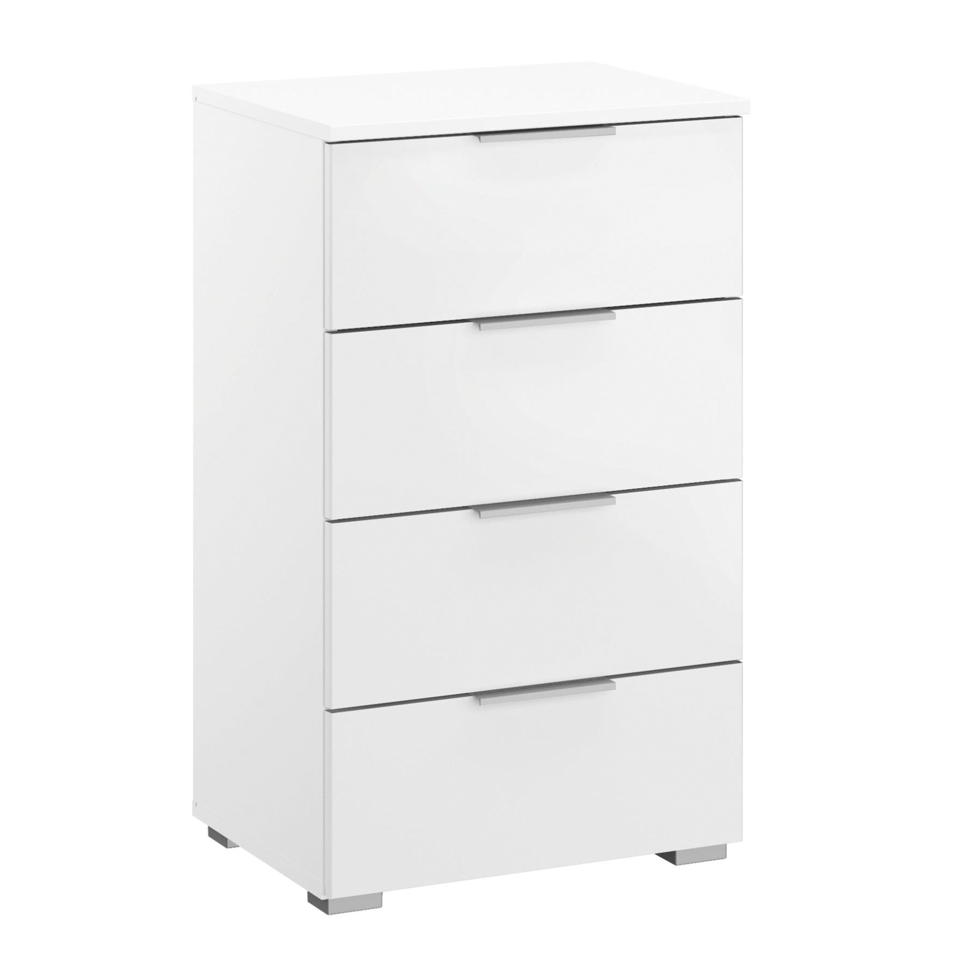 Kommode - Alpinweiß - 4 Schubkästen - 47 cm