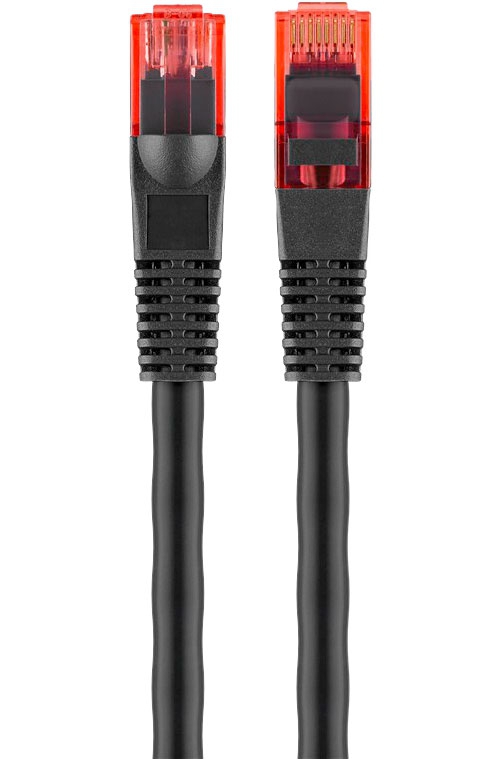 Goobay CAT 6 Outdoor-Patchkabel U / UTP schwarz  60 m