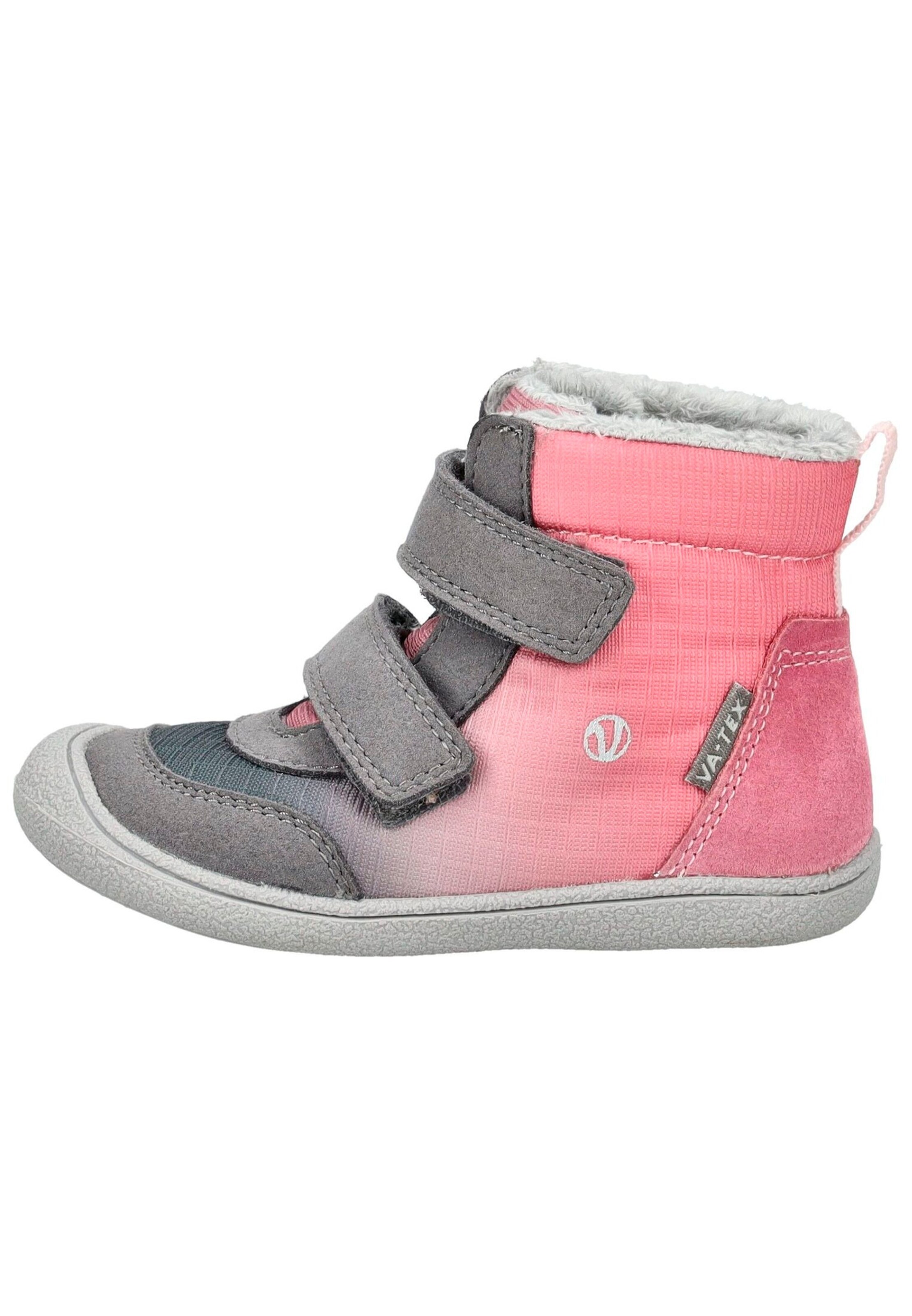 VADO Stiefelette Grau/Rosa