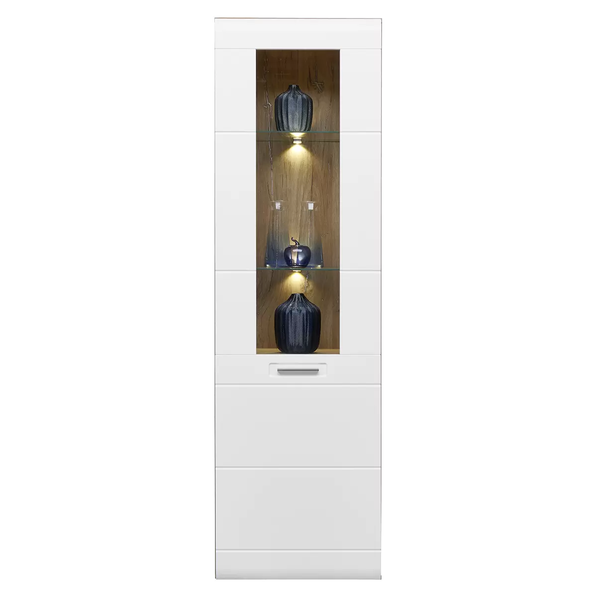 Vitrine Auris Eiche,weiss