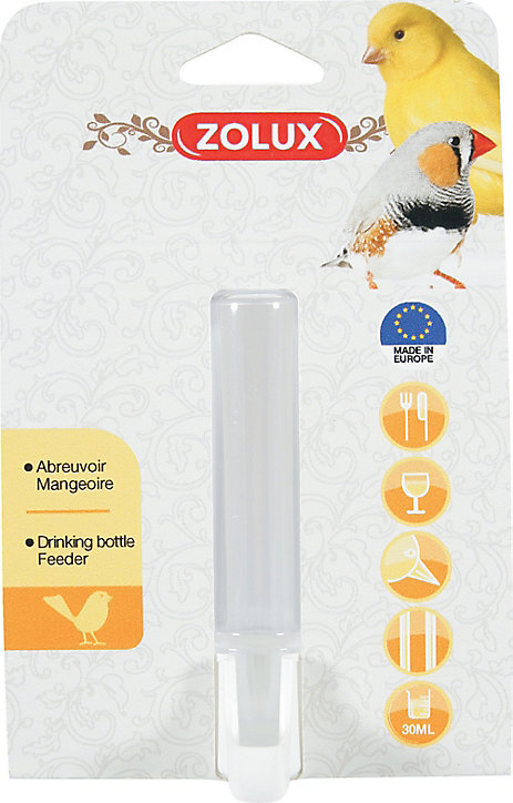 Abreuvoir 2 en 1 pour oiseaux à bec droit Zolux 300ml