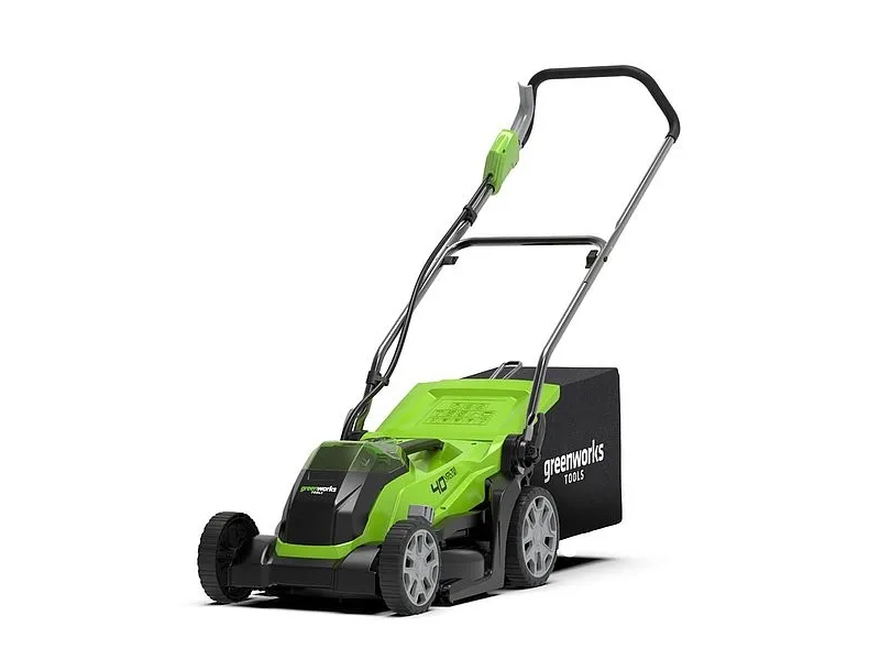 Greenworks G40LM35, Skubbe plæneklipper, 500 m², 35 cm, 2 cm, 7 cm, 400 m²