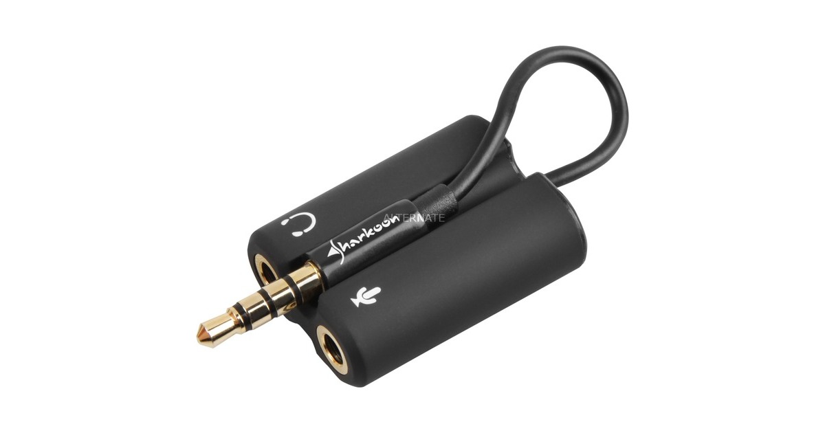 SharkoonPMP 35, Headset-Adapter kabel  (Zwart)