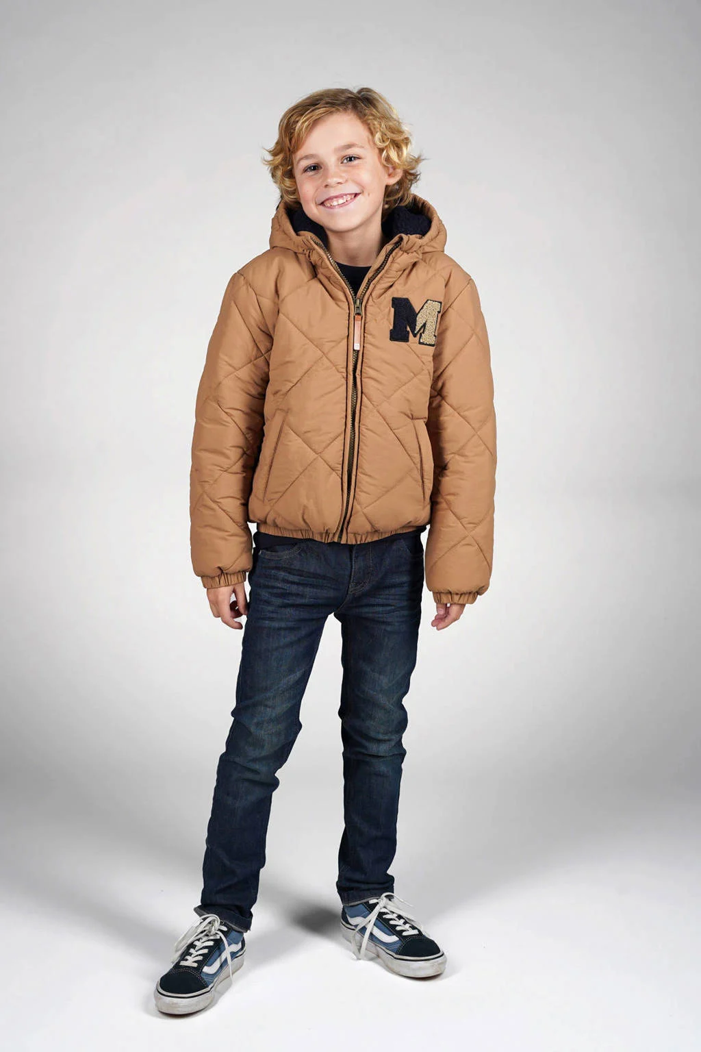 Moodstreet gewatteerde jas winter beige