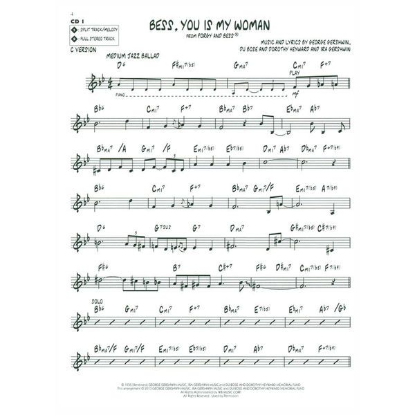 Hal Leonard Jazz Play-Along Gershwin