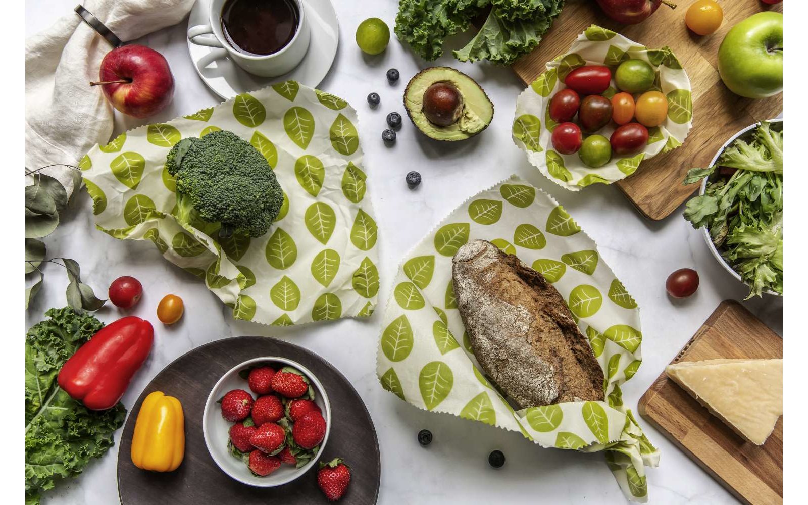 Nuts Innovations Pflanzenwachstuch Vegan Grüne Blätter