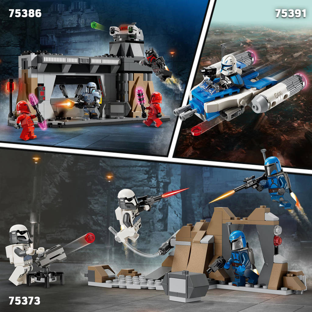 Nice Star Wars battle packThe Mandalorian Hinderlaag op Mandalore Battle Pack, Bouwbaar Speelgoed 75373