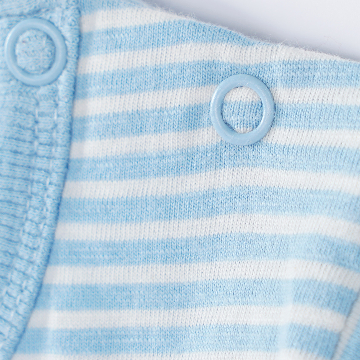 Topomini Baby T-Shirt mit Boot-Motiv hellblau / weiss