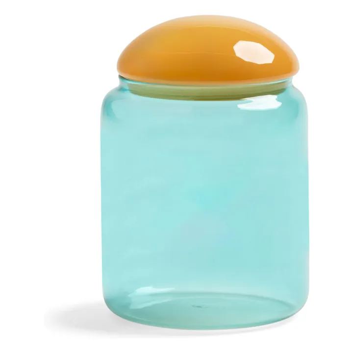 &Klevering Pot en verre Puffy | Bleu