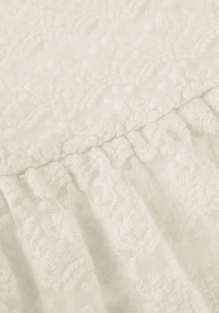 IKKS ecru ikks mini jurk robe dentelle