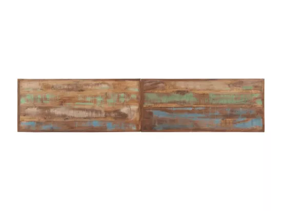 Banc 160 cm bois de récupération massif et acier