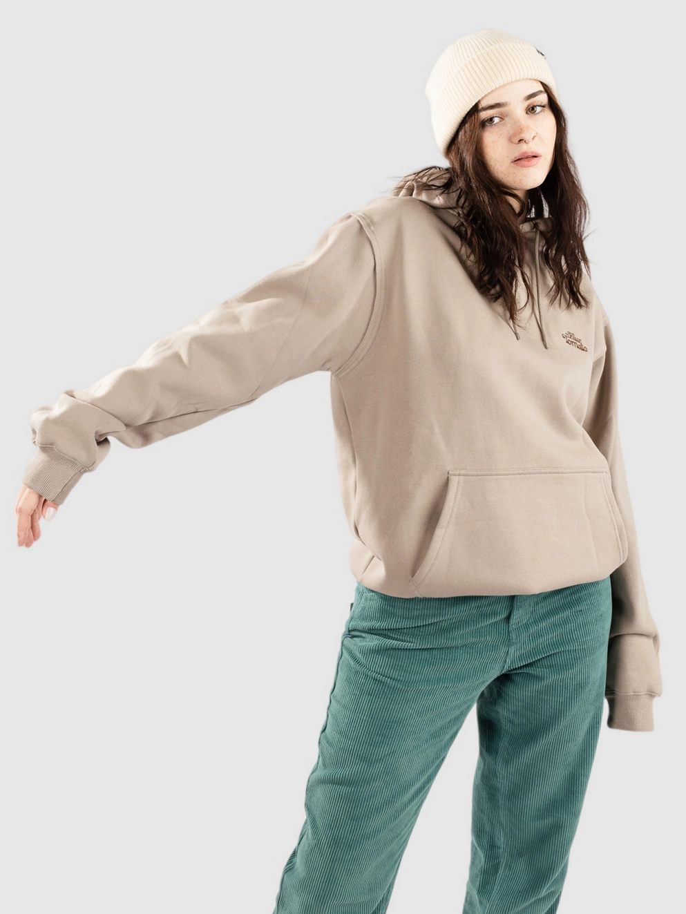Blue Tomato Boyfriend Hoodie light brown