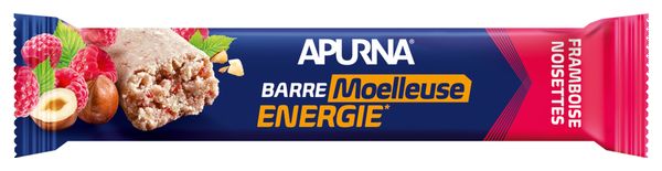 Barres énergétiques Apurna Moelleuse Framboise/Noisette - 3x40g