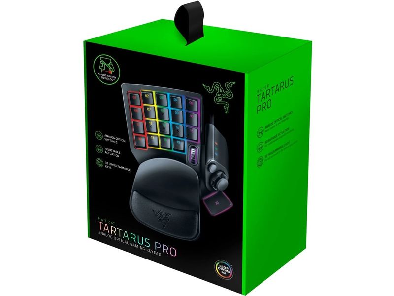 Razer Tartarus Pro Gaming Keypad – Black Analoges Keypad mit optischen Switches