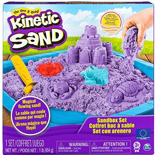 Kinetic Sand - Zandbakspeelset met 454 g speelzand - stijlen kunnen variëren