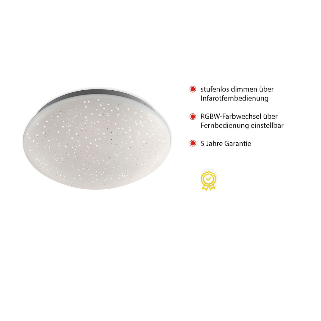 LED-Deckenleuchte Skyler 25cm weiß