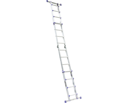 WERNER Telescopische Ladder Aluminium 4 x 4 Sporten Werkhoogte 4,3 m